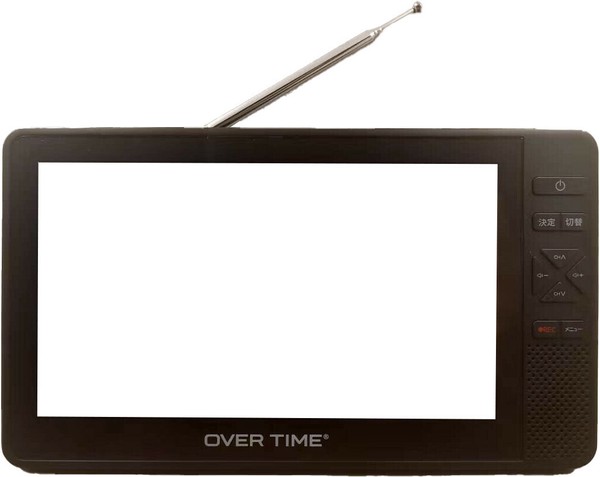 OVER TIME 7インチ防水テレビ＆ラジオ OT-WPT70G-BK | 卸売
