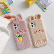 iPhone15 iPhone14 iPhone13 iPhone 12ケース 暖かい うさぎ 兎 iPhone12 miniケース ウサギ かわいい