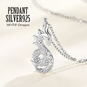ドラゴン 龍 竜 シルバー925 シルバー ペンダント ネックレス レディース メンズ 男女兼用