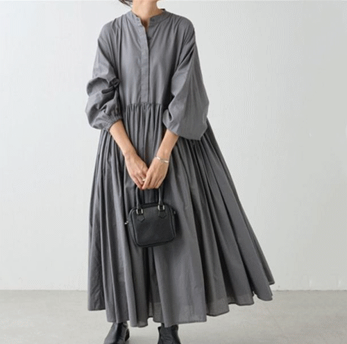 2025年新作 ワンピース レディース ロング丈ワンピース ビッグシルエット 気質 オシャレ ゆるワンピース