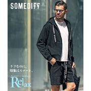 【2025年春の新作】リラックス ふくれJQD ジップパーカー＋ショーツ 2点セットアップ／SOMEDIFF