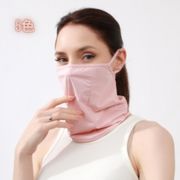 ひんやり冷感イヤーフック付きクールスカーフ【夏用/UV対策/冷感素材/通気性/耳かけ式/メッシュ】