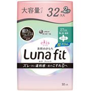 エリス 素肌のきもち ルナフィット超スリム 特に多い昼用 羽つき 27cm 32個入