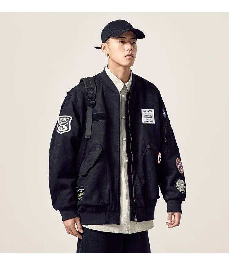 2025春☆メンズ服 ストリート系 レトロなM1ジャケットショート