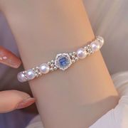 925シルバー   アクセサリー ブレスレット  ハンドメイド ブレスレット   ブレスレット INS風 キラキラ