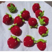 ぬいぐるみ 人形  かぎ針編み ドール ハンドメイド かわいい フルーツ ホームデコレーション いちご