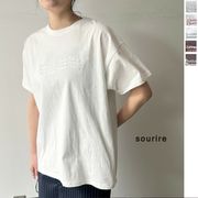 【2025新作予約】綿天竺オーバーサイズロゴ箔Tシャツ