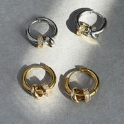サージカルステンレスピアス　アクセサリー　18kコーティング　INS　金属アレルギー対応