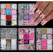 新品　アクセサリー　 ジェルネイル 　ネイルの化粧　贅沢立体リボン　DIY　ネイルクリスタルスタッズ