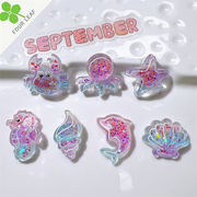 海洋生物 アクセサリーパーツ 手芸 デコパーツ 髪飾り ハンドメイド 貼り付けパーツ 可愛い DIY