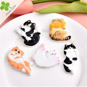 猫 デコパーツ アクセサリーパーツ 髪飾り ハンドメイド 貼り付けパーツ 可愛い DIY 手芸