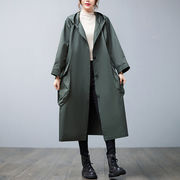 【2021秋冬】レディース　コート　ロングコート　アウター チェスターコートゆったり