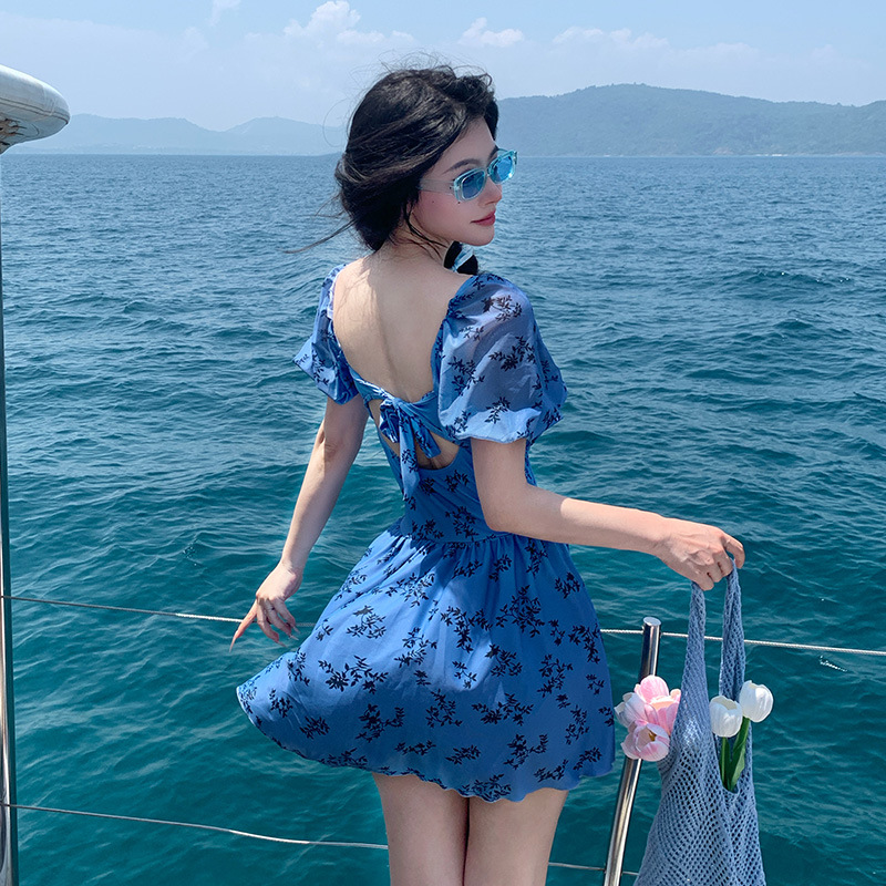 品質保証！2L～6L★水着 水泳 海水浴 ビーチ  可愛い花柄ワンピース水着