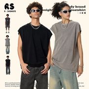 メンズ ビンテージ風 タンクトップ 男女兼用 ノースリーブ トップス 春夏 2025新作★全4色