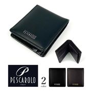 全2色 PESCAROLO ペスカロロ リアルレザー 2つ折り財布 ショートウォレット 本革（pr703）