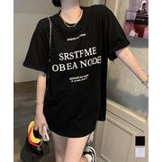 【日本倉庫即納】 ロゴプリントTシャツ 半袖韓国風トップス