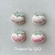 新入荷 デコパーツ 生地 パッチ 刺繍アップリケDIY ヘアアクセサリーバッグ装飾 貼り付けパーツ