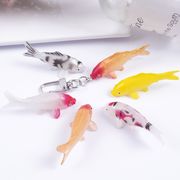 8色　金魚キーホルダー　キーチェーン　鯉   魚の模型  　金魚雑貨  スマホチェーン  5.2cm