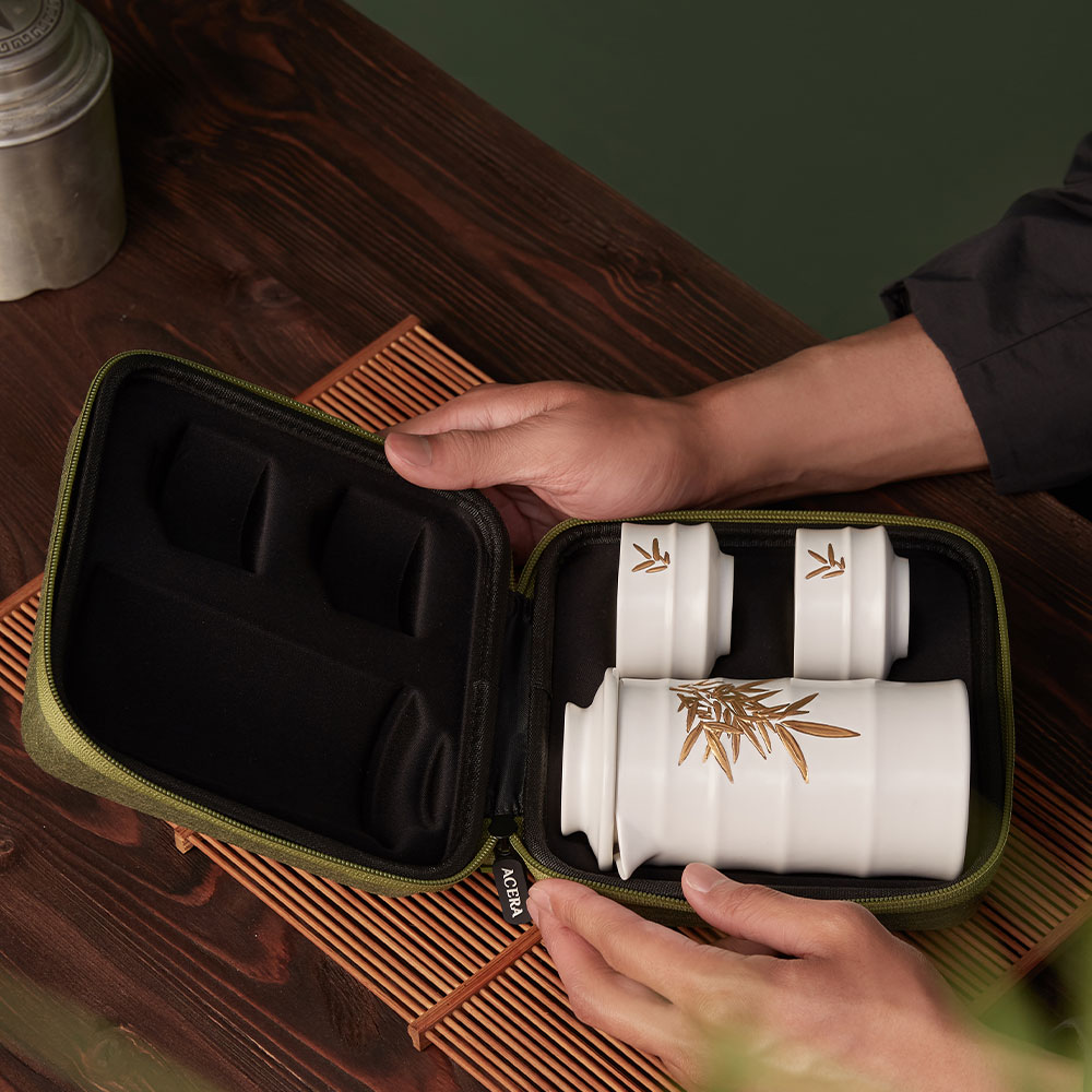 ACERA 竹君子茶器セット ゴールド調 4色【送料無料】【在庫あり】【直送可】