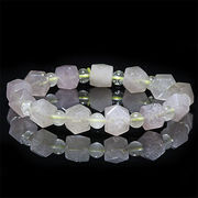 高品質 パープルリビアングラス 隕石 ブレスレット Libyan desert glass