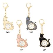 おすましキャット キーホルダー時計