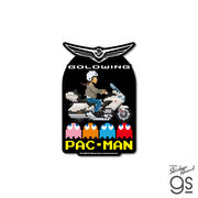 Honda×PAC-MAN ダイカットステッカー GOLDWING バイク パックマン レトロ キャラクター グッズ HNPC001