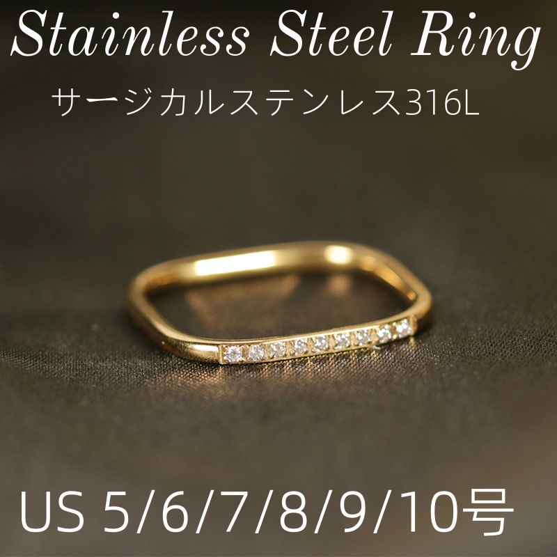 指輪 極細 ステンレス リング 18K ステンレス サージカルステンレス Stainless steel 指輪 2025.6.7