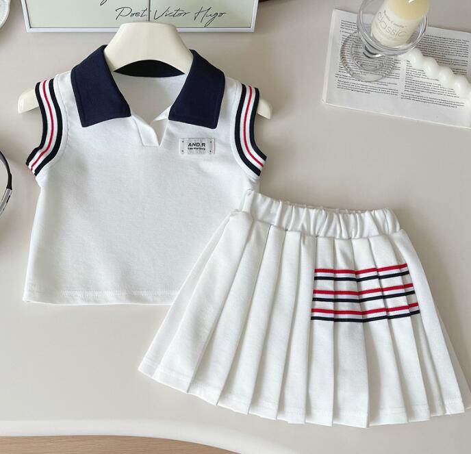 2025年新作　キッズ服　 韓国風　トップス＋スカート★90-140CM　２色