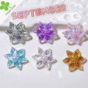 花 アクセサリーパーツ デコパーツ 髪飾り ハンドメイド 貼り付けパーツ 手芸 DIY 可愛い