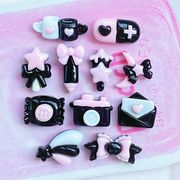 りぼん 蝶々結び カメラ 流れ星 薬 マグカップ ラブレター 樹脂パーツ デコパーツ DIYパーツ 手芸