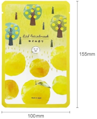 フェイスパック(シート)　リッチフェイシャルマスク　柚子の香り　/日本製　　sangost