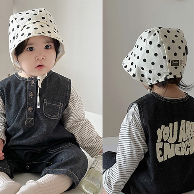 TULK☆秋物 ベビー デニムサロペットロンパース 男女兼用 新生児ジャンプスーツ