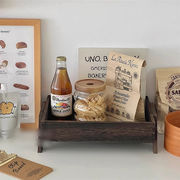 今が絶対買い流行 レトロ天然木収納ボックス インスタ風リビングインテリア雑貨 テーブル小物整理トレイ