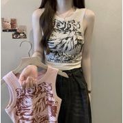 ベスト  ノースリーブ スリム ショート レディース