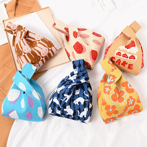 バッグ ニット トートバッグ エコバッグ ハンドバッグ ニットバッグ レディース 大容量 可愛い