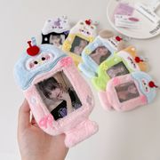 【少女系】わんにゃんカートゥーン レースカット グッズケース ICカード対応 学生推し活