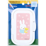 【アウトレット】エジソンママ ビタットプラス 貼ってはがせるウェットシートのフタ miffy ピンク 1個