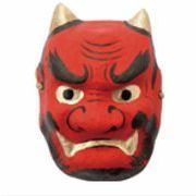 紙面　赤鬼　ミニ　TK-233　和雑貨　JAPAN　おみやげ　民芸品