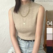 【2025新作商品♪】ハイネックリブニットトップス