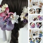 【和風髪飾 】夏祭り　着物浴衣　 和風ヘアピン　へアアクセサリーYH00014