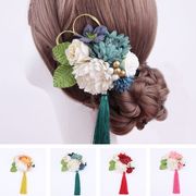 【和風髪飾 】夏祭り　着物浴衣　 和風ヘアピン　へアアクセサリーYH00012