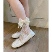 靴下 ソックス  フットカバー  ハイソックス レース