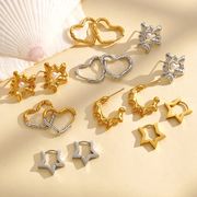サージカルステンレスピアス　アクセサリー　金属アレルギー対応　ファッション　18kコーティング