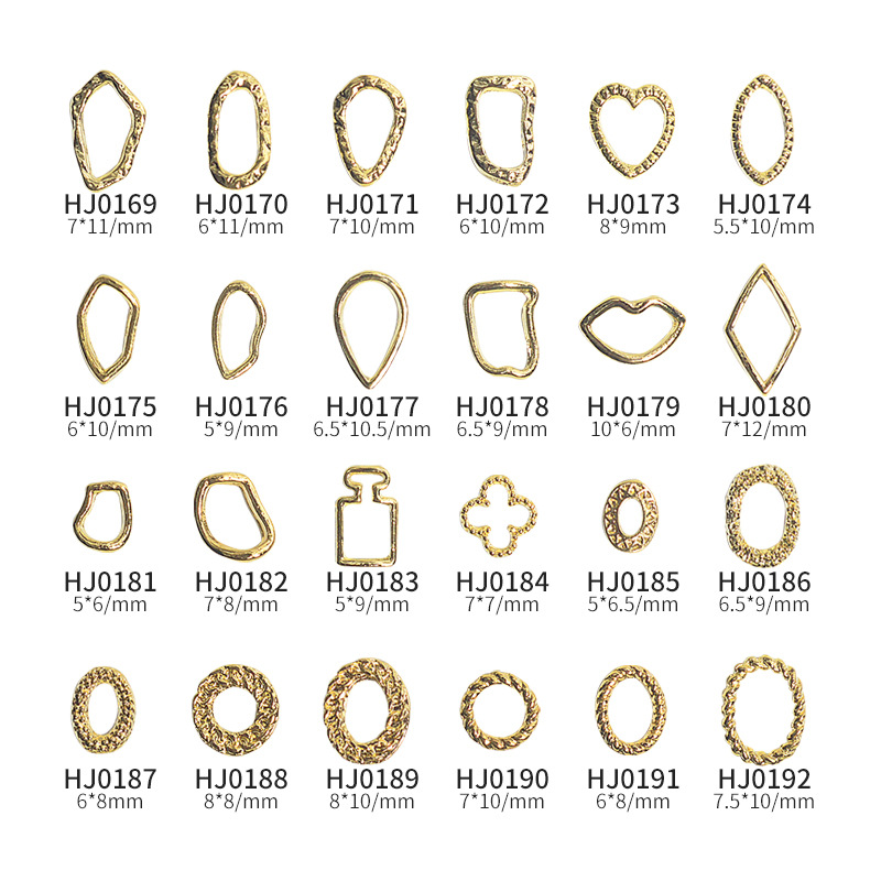 メタルフレームパーツ プレートフレームパーツ 香水瓶 ネイルパーツ ジェルネイル 幾何 デコレーション