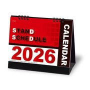 スタンドスケジュール　カレンダー/2026年/謹賀新年/正月/ノベルティ