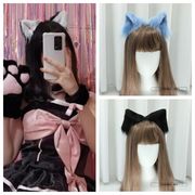 ロリタ風 手作り ふわもこ動物耳ヘアクリップ 可愛い獣耳アクセ  12色