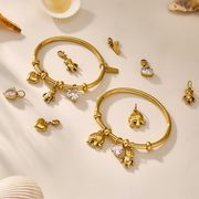 サージカルステンレスバングル　アクセサリー　金属アレルギー対応　ファッション　18kコーティング