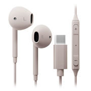 PGA USB Type-C ステレオイヤホン ベージュ PG-SEIE2BE5