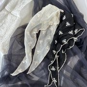 三角スカーフ　花　レディース　韓国ファッション