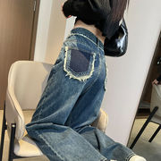 レディースズボン・ハイウエスト・デニムパンツ・カジュアル・ ロングパンツS～2XL